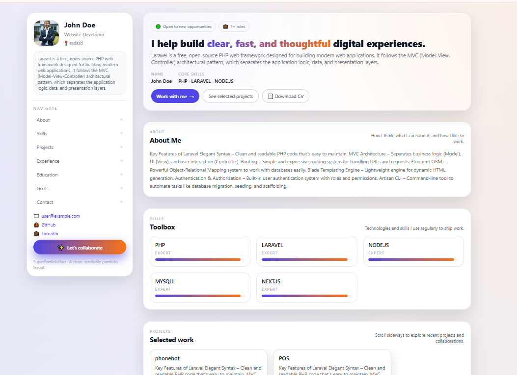 Super Portfolio Two preview